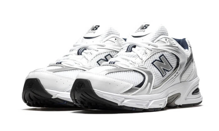 New Balance 530 White Silver Navy