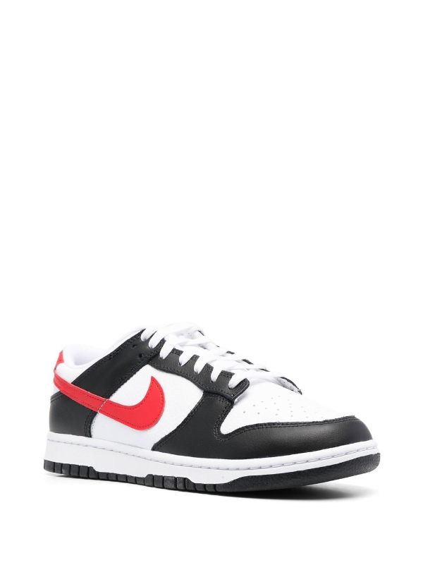 Nike Dunk Low Retro Red Swoosh Panda