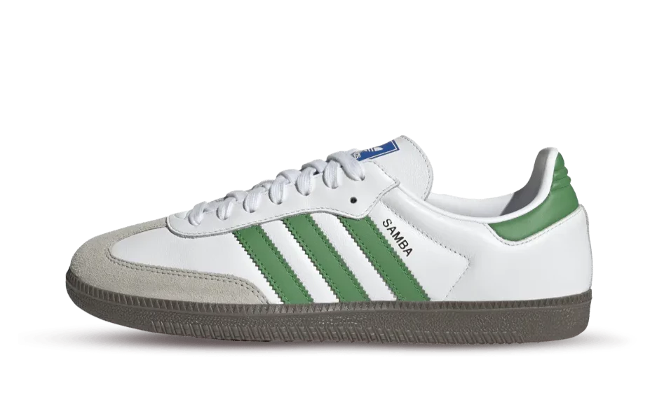 Adidas Samba Cloud White Green OG