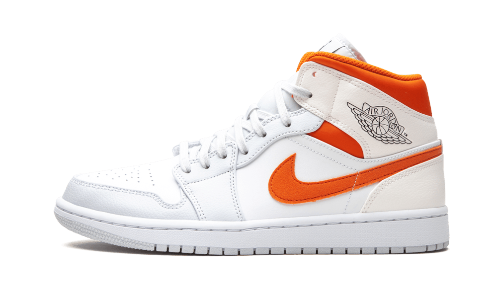 Air Jordan 1 Mid Starfish Pure Platinum