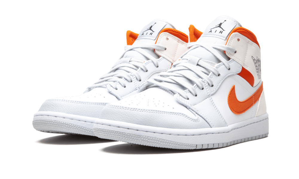 Air Jordan 1 Mid Starfish Pure Platinum