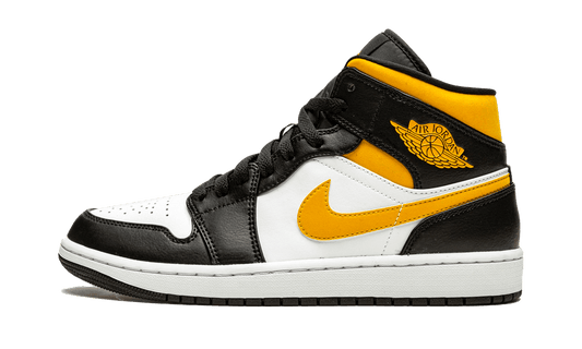 Air Jordan 1 Mid White Pollen Black