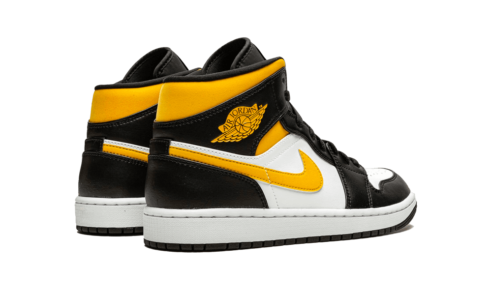 Air Jordan 1 Mid White Pollen Black